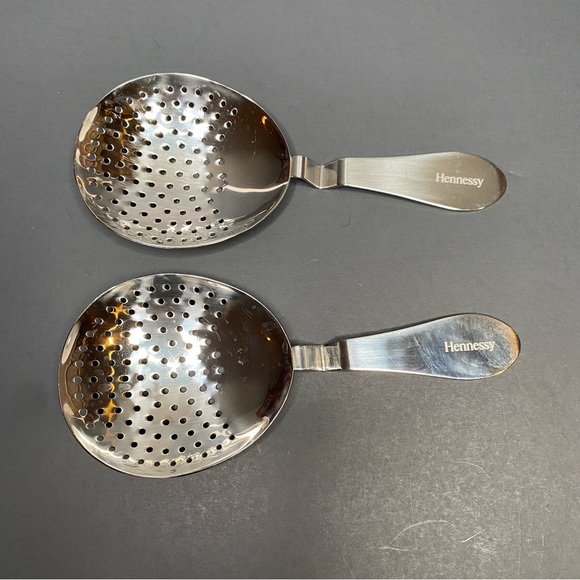 Set Of 2 Hennessy Cognac VSOP Cocktail Strainer Stainless Steel Barware